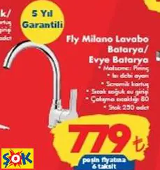 FLY MİLANO LAVABO BATARYA/ EVYE BATARYA FLY MİLANO LAVABO BATARYA/ EVYE BATARYA